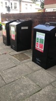Location 2 Bin Store B – along the brick wall – Shuttleworth Road.