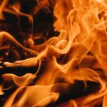 orange and yellow flame illustration